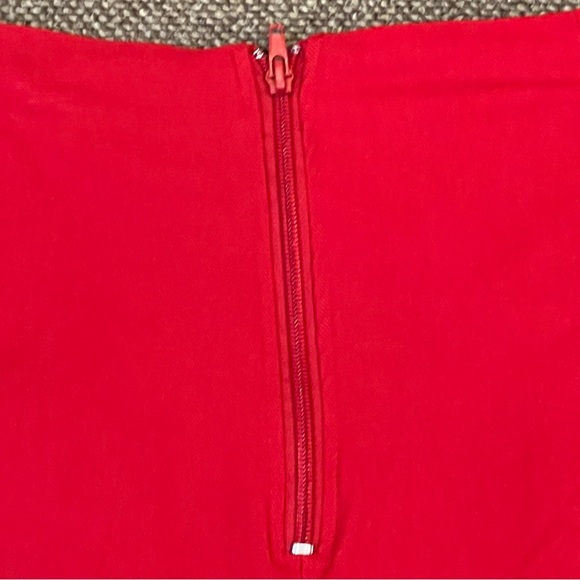 SPIRIT red side lace up shorts XL back zipper stretchy - Picture 4 of 7